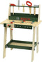 Klein Toys Bosch mini - speelgoed werkbank - 16-delig - hout - groen beige rood grijs