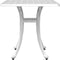 vidaXL Tuintafel 53x53x53 cm gietaluminium wit