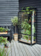 City Garden Balkonkas Glas zwart