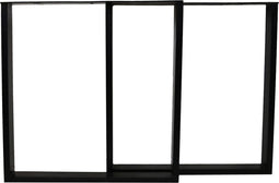 Tafelpoten - U-model - 65x10x72 cm - Zwart - Metaal - Set van 2