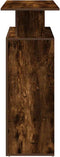 vidaXL - Receptiebalie - 100x40x104 - cm - bewerkt - hout - gerookt - eikenkleurig