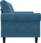 vidaXL - Tweezitsbank - 140 - cm - fluweel - blauw