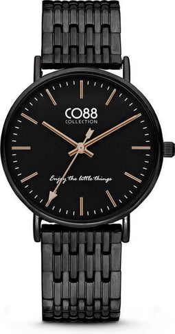 CO88 Collection 8CW-10075 - Horloge - Metalen band - zwart - Ø 36 mm