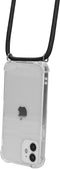 Mobiparts Lanyard Case - iPhone 12 Mini - Verstelbaar koord - Transparant