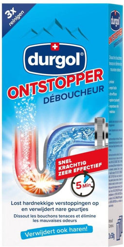 Durgol ontstopper afvoerreiniger 3x 50g.