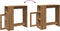 vidaXL - Bartafel - met - rekken - 101x40x103,5 - cm - hout - artisanaal - eikenkleur