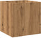 vidaXL - Plantenbak - 40x40x40 - cm - bewerkt - hout - artisanaal - eikenkleur