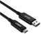 Lindy 43395 - USB A naar USB C Kabel - 10 m - Zwart
