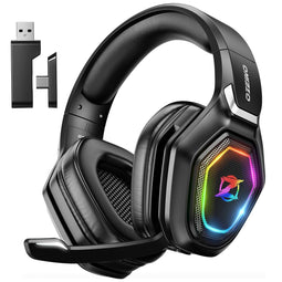 Draadloze Gamingheadset - 2,4 GHz Lossless Audio - 40 uur batterij - RGB verlichting