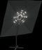 vidaXL - Zweefparasol - met - LED-verlichting - 400x300 - cm - antracietkleurig