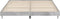 vidaXL - Bedframe - bewerkt - hout - betongrijs - 140x200 - cm