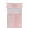 Happy Friday Sheet set 2 pieces Vichy pink 160x270 cm (Single) Pink