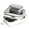 Lunchbox - RVS - 3 bakjes in 1