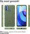 iMoshion Hoesje Geschikt voor Motorola Moto E40 / Moto E30 / Moto E20 Hoesje Siliconen - iMoshion Rugged Shield Backcover - Groen