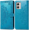 iMoshion Hoesje Geschikt voor Motorola Moto G53 Hoesje Met Pasjeshouder - iMoshion Mandala Bookcase - Turquoise