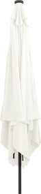 vidaXL - Vierkante - Tuinparasol - met - LED-verlichting - 295x245 - cm - Zandwit