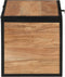 vidaXL - Opbergbox - 60x30x30 - cm - massief - acaciahout - en - ijzer