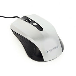 Gembird MUS-4B-01 - Optische muis - 4 knoppen - Zilver/Zwart