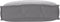 vidaXL - Ligbedkussen - voor - Rugleuning - Grijs - 50x40x12 - cm - Oxford - Stof