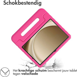 Accezz Kidsproof Backcover - Samsung Galaxy Tab A9 Plus - Schokabsorberend met handvat - Roze