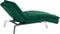 LOIRET - Chaise longue - Smaragdgroen - Symmetrisch - Fluweel