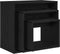 vidaXL - Nesting - Tafels - 3 - stuks - Zwart - Eiken - Hout