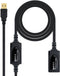 Nanocable 10.01.0213 - Verlengkabel USB - Male/female - Zwart
