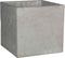 Mica Decorations Jimmy Bloempot - 21x21 cm - Cement - Grijs - 2 Stuks