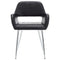 vidaXL Eetkamerstoelen 2 st kunstleer zwart