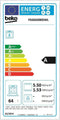 Gasfornuis BEKO 218971 FSG62000DWL 64 L 60 cm