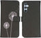 iMoshion Hoesje Geschikt voor Samsung Galaxy A34 (5G) Hoesje Met Pasjeshouder - iMoshion Design Softcase Bookcase - Zwart / Dandelion