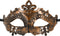 Maskarade Hamlet - Venitiaans Masker - Koper - Satijnen Lint - One Size