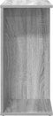 vidaXL - Nachtkastje - 46,5x29x61 - cm - bewerkt - hout - grijs - sonoma - eikenkleur
