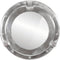 vidaXL - Wandspiegel - patrijspoort - Ø38 - cm aluminium - en - glas