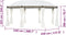 vidaXL - Prieel - 530x350x265 - cm - crèmewit