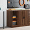 vidaXL - Garagekast - 40x51x85 - cm - massief - grenenhout - bruin - eikenkleurig