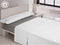 Verstelbaar onderlaken Happy Home LISOS COTTON Grijs Bed van 200