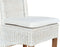 SVJ Eetkamerstoelen - 54x47x97 cm - Rotan - Wit - Set van 6