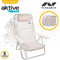 Aktive Klapstoel Multi-positie Aluminium 62x48x83 Cm Beige