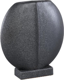 PTMD Bloempot Novae - 31x10x33 cm - Keramiek - Zwart