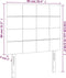 vidaXL - Hoofdborden - 2 - st - 90x5x78/88 - cm - fluweel - donkergroen