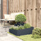 vidaXL - Plantenbak - Antraciet - 80x80x50 - cm - Koudgewalst - Staal