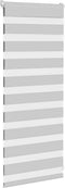 vidaXL - Zebra - rolgordijn - 60x100 - cm - stofbreedte - 55,9 - cm - lichtgrijs