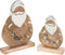 J-Line decoratie Kerstfiguren - hout - naturel - large