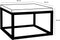 Mica Decorations Oskar Salontafel - L40 x B40 x H26 cm - Metaal - Zwart
