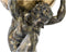 Decoratieve figuren DKD Home Decor Atlas Gouden Hars Mannen Lichtgrijs Modern (15 x 14 x 28 cm)
