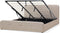RENNES - Bed met opbergruimte - Beige - 180 x 200 cm - Polyester