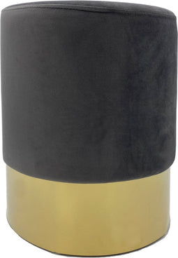 SVJ Kruk Rond - 32 x 32 x 42 cm - Polyester - Antraciet
