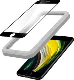 Spigen AlignMaster - Screenprotector - Full Cover Glass - Geschikt voor iPhone SE (2020) / iPhone 8 (2017) / iPhone 7 (2016)