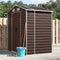vidaXL - Tuinschuur - 191x130x198 - cm - gegalvaniseerd - staal - bruin